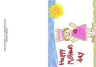 Happy Mother's Day Drawing Card