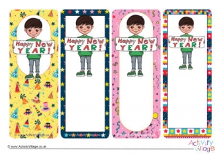 Happy New Year Boy Bookmarks
