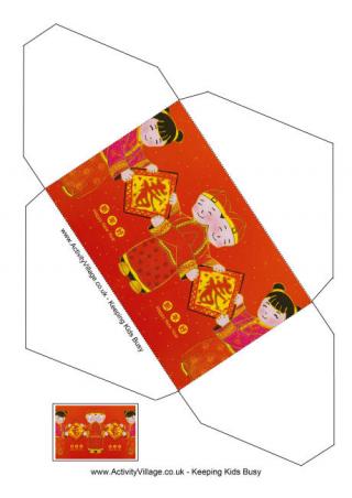Happy New Year Children Envelope