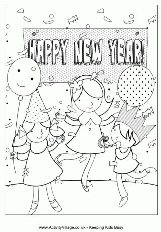 new years coloring pages preschool printables - photo #29