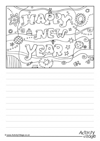 Happy New Year Story Paper