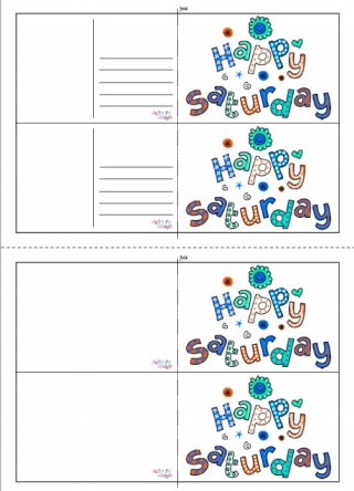 Happy Saturday Postcards