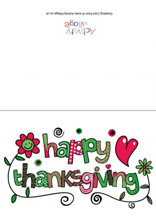 Happy Thanksgiving Card 2
