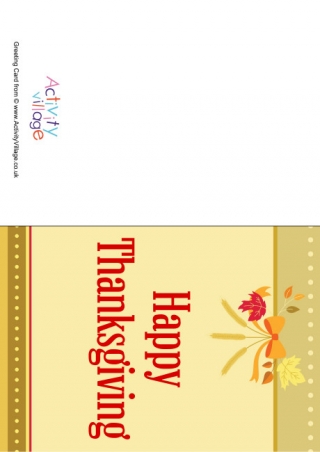 Happy Thanksgiving Card 3