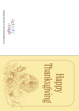 Happy Thanksgiving Card 4