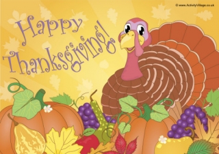 Happy Thanksgiving Poster