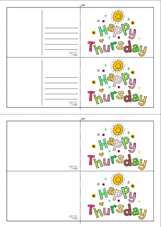 Happy Thursday Postcards