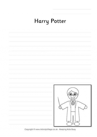 Harry Potter Writing Page