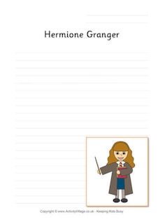 Harry Potter Writing Pages