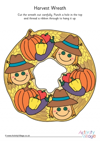 Harvest Wreath Printable