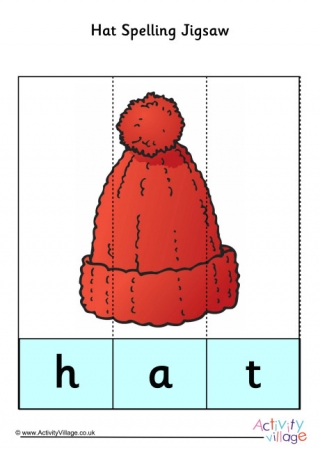 Hat Spelling Jigsaw