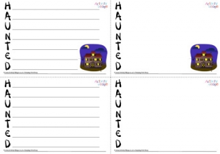 Haunted Acrostic Poem Printable