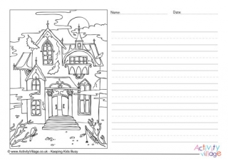 Haunted House Story Paper