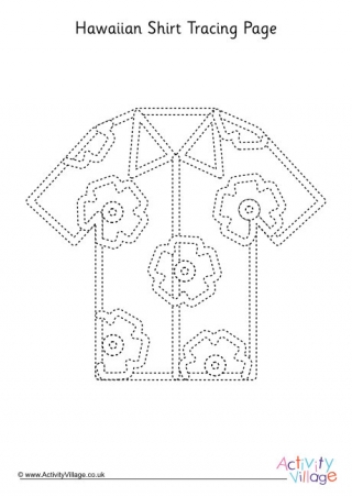 Hawaiian Shirt Tracing Page