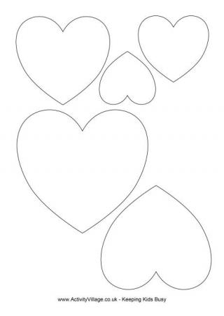 Heart Stencil Template