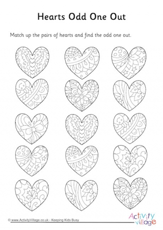 Hearts Odd One Out 3