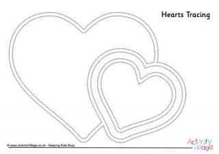 Hearts Tracing Page