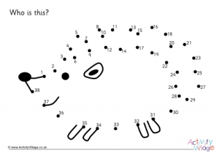 Hedgehog Dot to Dot 2