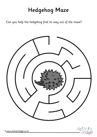Hedgehog maze