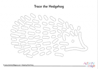 Hedgehog Tracing Page 2