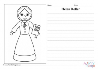Helen Keller Story Paper