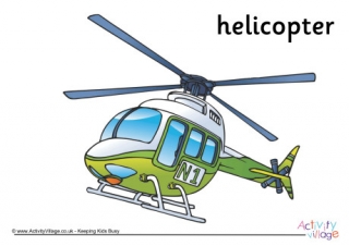 Helicopter Poster