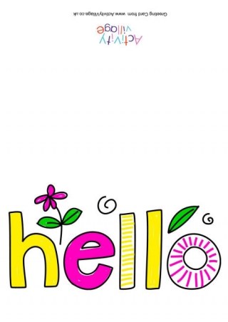 Hello Card 2