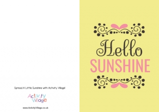 Hello Sunshine Card 2
