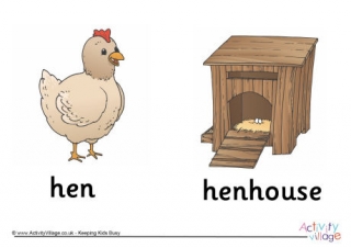 Hen and Henhouse Poster