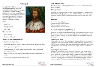 Henry II Fact Sheet