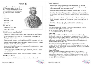 Henry III Fact Sheet