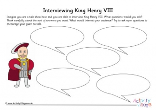 Henry VIII Interview Worksheet