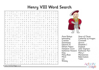Henry VIII Word Search