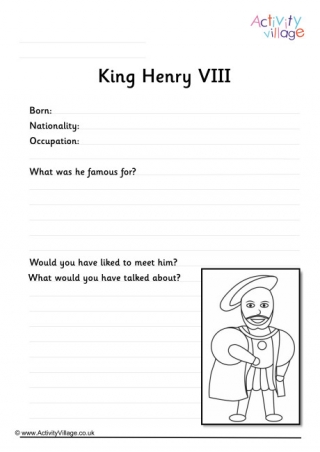 Henry VIII Worksheet 2