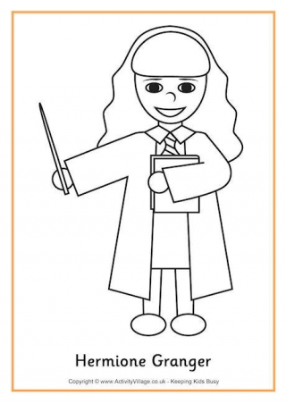 Hermione Granger Colouring Page 2