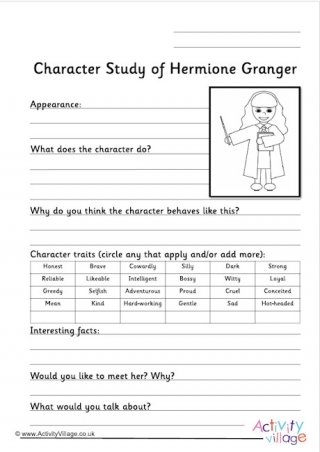 Hermione Granger worksheet