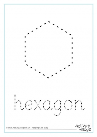 Hexagon Word Tracing