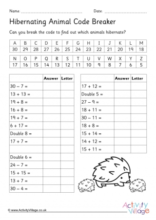 Hibernating Animals Code Breaker 1