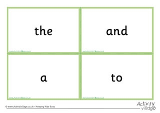 High Frequency Words