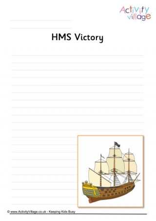 HMS Victory Writing Page