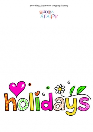 Holidays Card