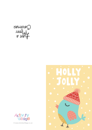 Holly Jolly Christmas Card