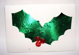 Holly Leaf Card