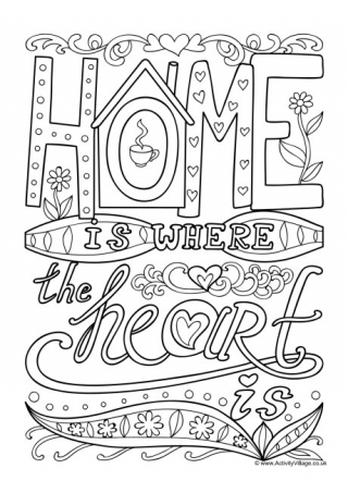 Welcome To Your New Home Coloring Pages 9