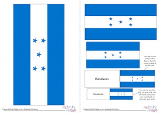 Honduras Flag Printable