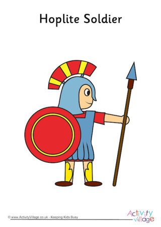 Hoplite Soldier Poster