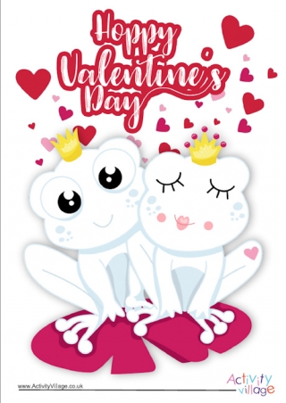 Hoppy Valentine's Day Poster