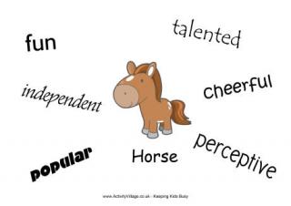 Horse Characteristics Poster