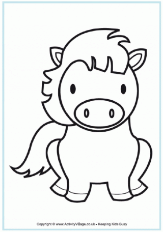 Horse Colouring Page