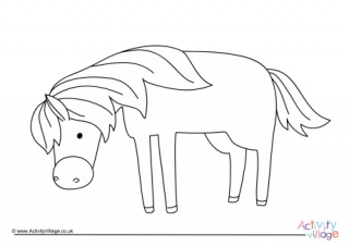 Horse Colouring Page 10